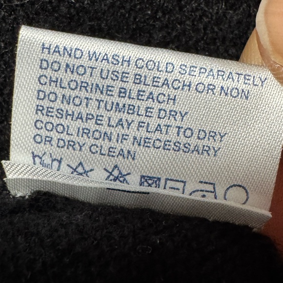 Tyler Boe Cashmere Black Open-Front Long Cardigan - Picture 8 of 10